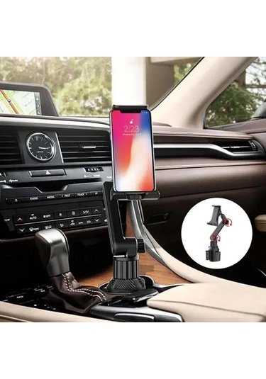 Tablet Bardak Tutucu Dağı 360 Ayarlanabilir Akıllı Telefon Tutucu Araba 270 Eğim Çubuğu Üçgen Taban Ram Dağı Tablet Tutucu