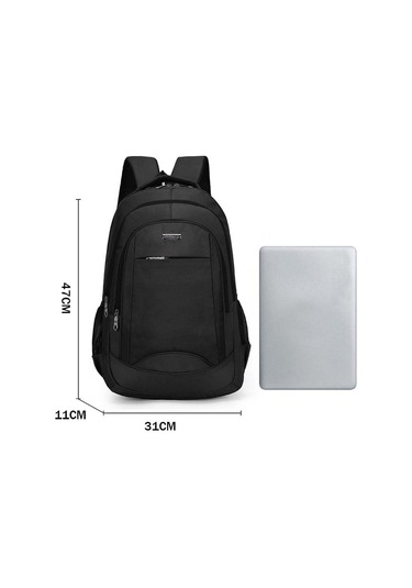 Teltree Hırsızlığa Karşı Dayanıklı Laptop Çantası, Erkek Ve Kadınlar İçin Şık Ve Konforlu Okul Sırt Çantası, Nylon Malzeme Siyah