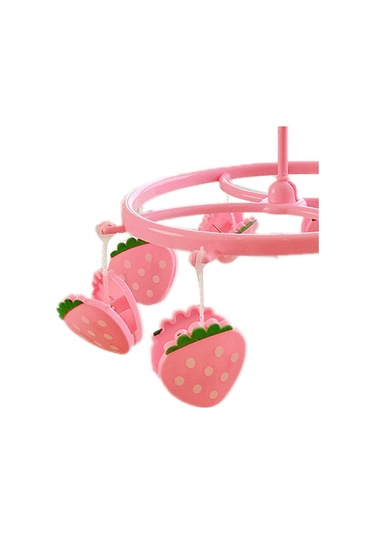 Çorap, İç Çamaşırı, Küçük Giysiler İçin Pembe Çilek Plastik Askılı Kurutma Askısı Diğer
