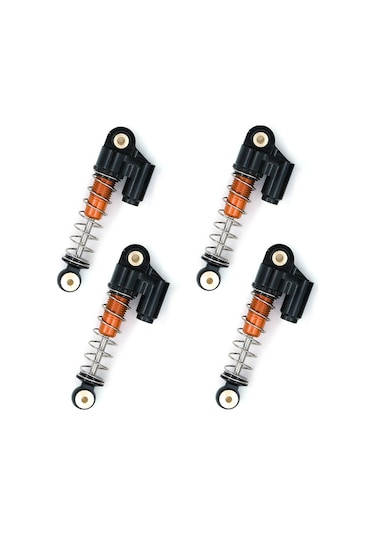 Honmex 1/24 Axial Scx24 Axı90081 Tüm Serilere Uygun Alüminyum Amortisörler Sarı, 4 Adet