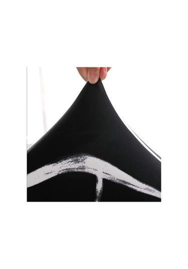 Sandalye Kılıfları 2'li Set Sandalye Kılıfı Esnek Çıkarılabilir Yıkanabilir Yemek Sandalyesi Koruyucu Oturma Yeri Siyah Fırtına/2 Parça