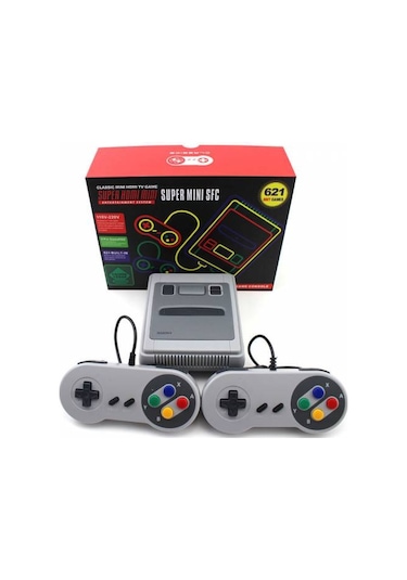 Retro 8 Bit Süper Mini Hdmi Girişli Oyun Konsolu 621 Oyunlu Atari