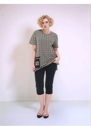 Net Brenda Kapriyeli Ev Pijamaları Takımı 327028621 Açık Bej