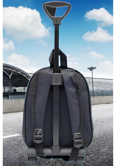 Tezzgelsin Anaokulu Çocuk Action Cars Yarış Araba 5d Baskılı Çekçekli Tekerli Kreş Okul Çantası Sırt Çantası Kirmizi