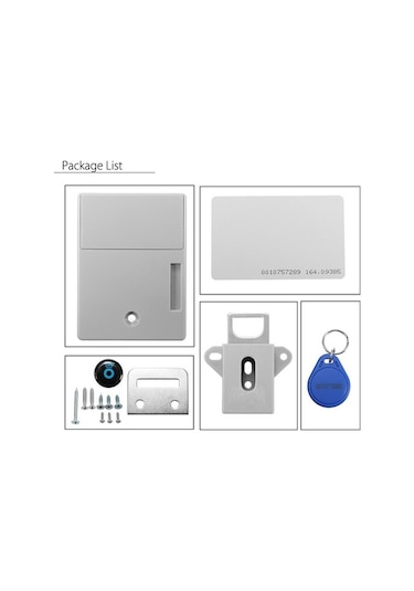 Tongxida Pil Ic Kartlı Kabin Çekmece Akıllı Smartlock Gizli Dijital Kilit Deliksiz 1-diğer Diğer