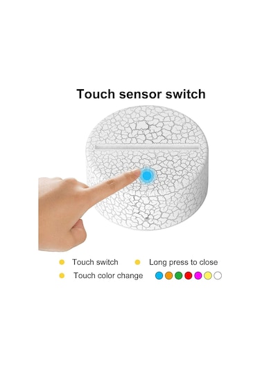 Xurunkeji 2'li Paket 3d Gece Led Işıklı Lamba Tabanı + Uzaktan Kumanda + Usb Kablo, Akrilik Beyaz İçin 16 Renk Işık Gösterisi Ekran Standı Beyaz