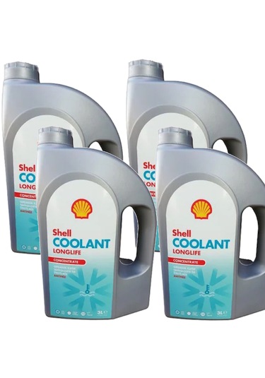 Shell Longlife Konsantre Kırmızı Antifriz 4 X 3 Litre