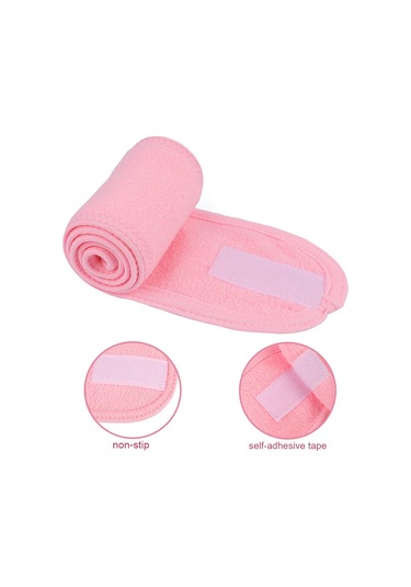 Kadınlar İçin 4 Adet Spa Yüz Bandı, Yüz Yıkama Bandı, Ayarlanabilir Makyaj Bandı, Yüz Yıkama, Duş, Yoga Sporları İçin Sarma Başlığı Mavi, Siyah, Pembe, Gri