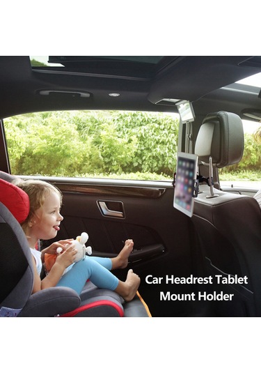 Lemestar Siyah Araç Yastık Arka Telefon/tablet Tutucu - 360 Derece Döner, Hafif Ve Dayanıklı Oto Stant