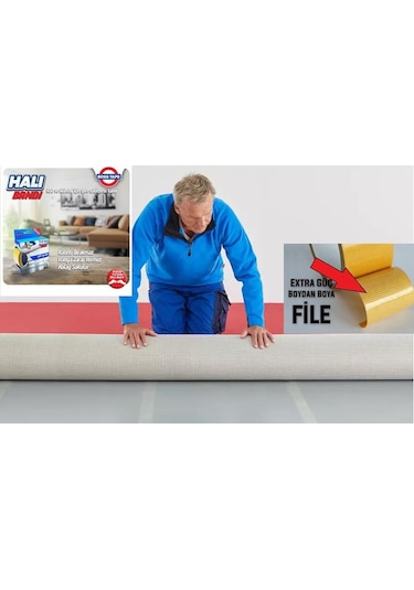 Kaydırmaz Bant Boss Çift Taraflı Halı - Kilim - Paspas Kaydırmaz 2Ad. Diğer