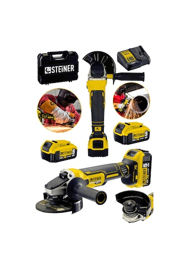 Steiner 88 V 5 Ah Devir Ayarlı Kömürsüz Spiral Taşlama Makinesi
