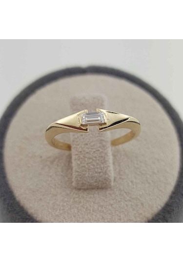 Altınbeyı Altın Taşlı Yüzük 14 Ayar 1.40 Gram Abyyzk0140