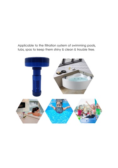 Kosona Yüzme Havuzu Kimyasallı Dağıtıcı, Ölçü İzli Rotatif Ayar, Abs Malzeme, Yüzen Dezenfektör