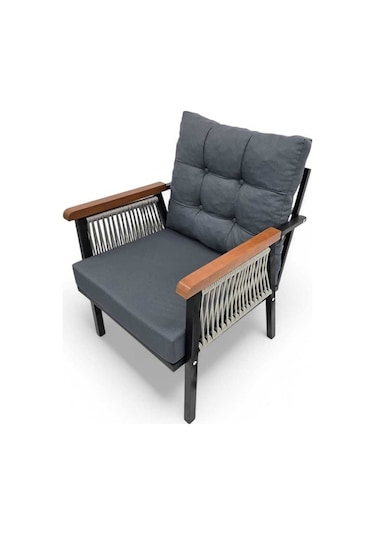 Venüs Metal İkili Oturma Gurubu 2+1+1 Gri