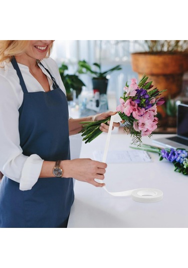 Roco Paper Çiçek Bandı Beyaz 12 Rulo 1 Cm X 35 M