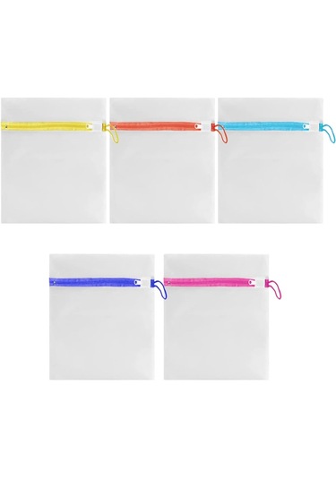 Filem Bebek Yetişkin Çamaşır Yıkama Filesi Renkli Fermuarlı Çok Renkli