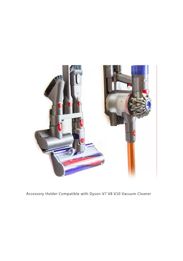 Padalink V7/v8/v10 Süpürge İçin Duvar Tipi Beşlu Aksesuar Tutucu - Gri, Yer Tasarrufu Ve Düzenli Saklama