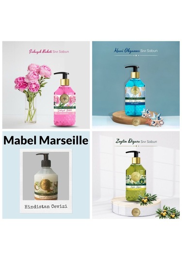 Mabel Marseille Sıvı Sabun Tanışma Seti 4 x 500 ML