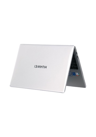 Ekılıf - Huawei Matebook D16 2023 Uyumlu - Kılıf Alt Ve Üst Koruyucu Msoft Kristal Kapak - Siyah - T27209 Siyah