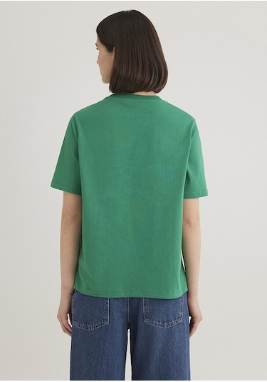 Mavi - Mavi Logo Baskılı Yeşil Tişört 1611990-71877 Yeşil