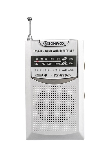 Gümüş Renk Cep Tipi Analog Fm Radyo Vs-r106