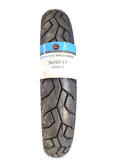 Yasa Motosiklet Dış Lastiği 90/90-17tl Karen Dubleks Tl İç Lastiksiz Ön/arka Yol 2023 Yılı Üretim