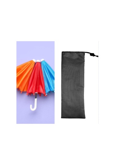 Homyl Bağcıklı Saklama Çantası Hafif Çadır 13cmx45cm Siyah