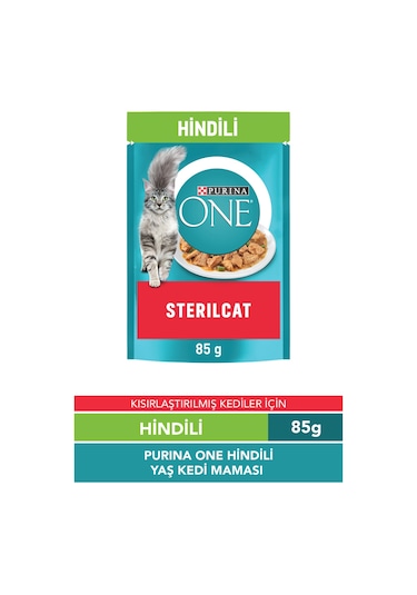 Kısırlaştırılmış Kediler İçin Sos İçerisinde Hindili Ve Fasulyeli Mini Filetolar