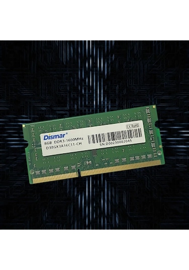 Meridiangoods Dismar Ddr3 8gb 1600mhz 240pin Sodımm Dizüstü Masaüstü Ram