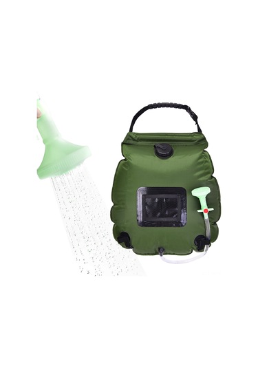 Monyee Askeri Yeşil Güneş Enerjili Düş Çantası 20l - Kamp İçin Taşınabilir, 50cm Borulu, 430g, 45x50cm Haki