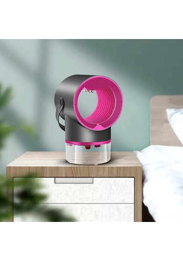 Tenfowee Usb Şarjlı Sessiz Sinek Yakalama Lambası - Ev Ve Yatak Odası İçin Portatif Sivrisinek Tuzağı İnci Beyaz Diğer