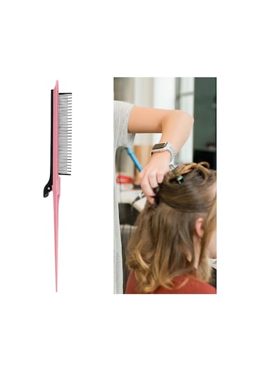 Suntek Kuaförlük Için Kuyruk Tarağı Alay Boyama Pembe