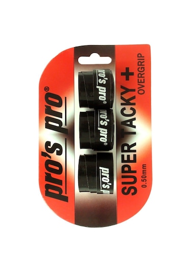 Pros Pro Super Tacky 3lü Overgrip Siyah