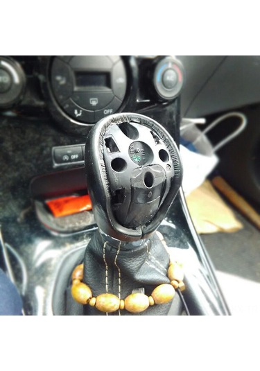 Kangvka Ford Fiesta, Focus, C-max, Kuga Vb. Modeller İçin 5 Vites Manuel Vites Çubuğu Kapağı - Siyah Abs Plastik Değiştirme Parçası