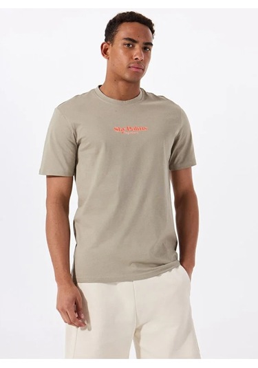 Onsfaruk Reg Ss Tee Cs Erkek Laurel Oak T-shirt - 22035585
