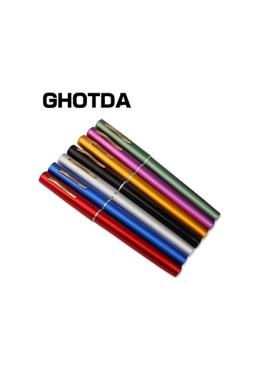 Taşınabilir Cep Teleskopik Mini Olta Kamışı Kalem Şekli Katlanmış Olta Makara Tekerleği İle Red