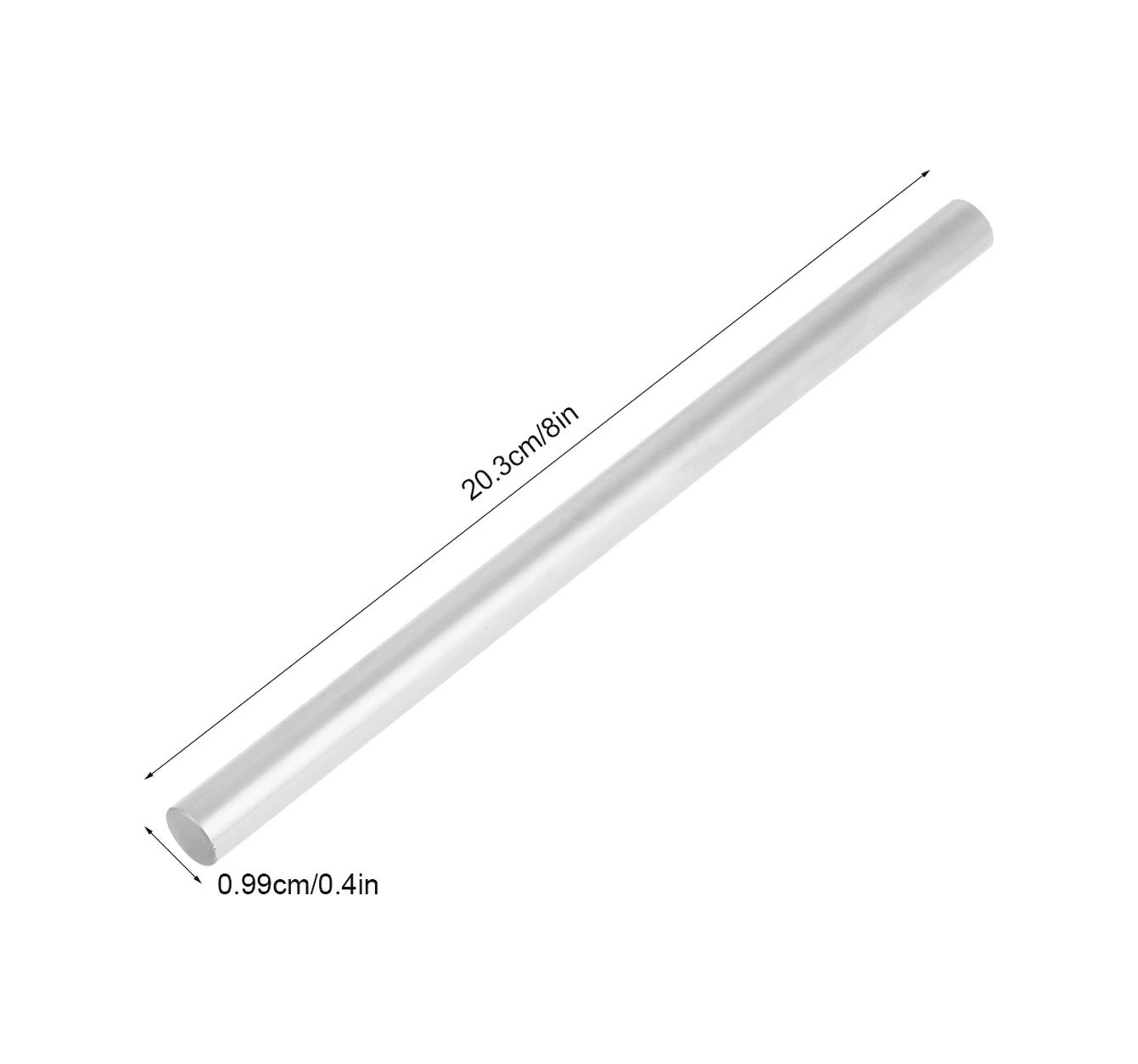Tenfowee 10mm Çelik Lineer İvme Çubugu, 200mm Uzunlukta, Yüksek Hassasiyetli, Pas Koruyucu, Otomatik Makinalar İçin