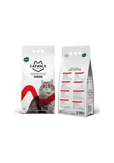 Catwalk Bentonit Topaklaşan Kedi Kumu 2 x 10 L