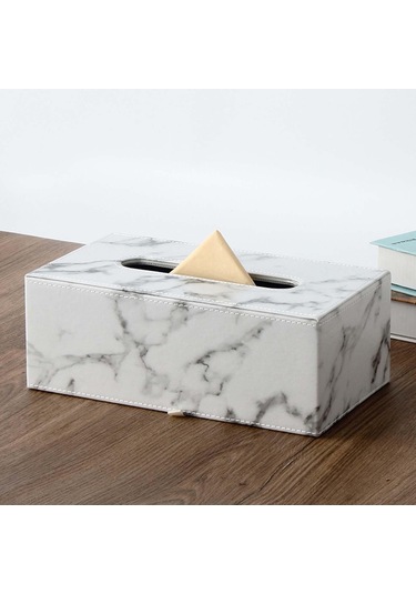 Suntek Pu Deri Doku Kutusu Kağıt Kapak Tutucu Dağıtıcı