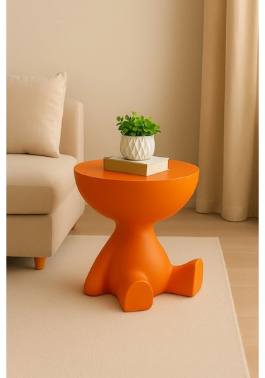 Tedy Yan Sehpa & Ayıcık Zigon Sehpa & Pinterest Sehpa Modeli - Turuncu Turuncu