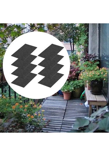 Suntek 8 Adet Kılcal Mat Siyah Bahçecilik İçin Otomatik 33x20-cm