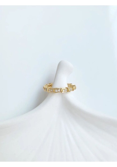 Vip Gold Taşlı Ayarlanabilir Yüzük Altın