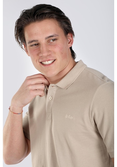 Lee Cooper Twıns 1 Erkek Pike Polo Yaka T-Shırt K. Bej-17954-K. Bej