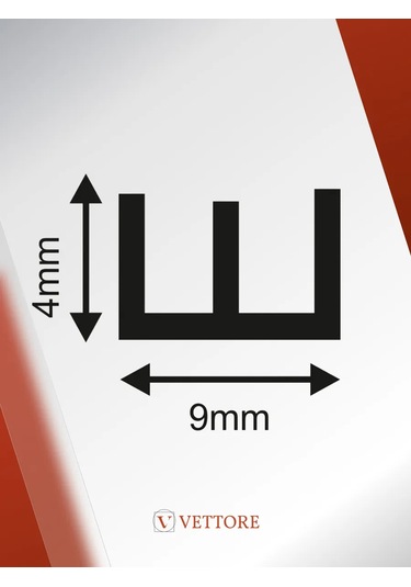 Vettore Kendinden Yapışkanlı E-profile Contası, 10 M 149938683 10