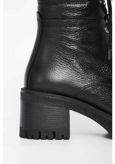 Tamer Tanca Kadın Hakiki Deri Siyah Casual Bot 33 27513 Bn Bot Sk23/24 Sıyah Fltr Siyah