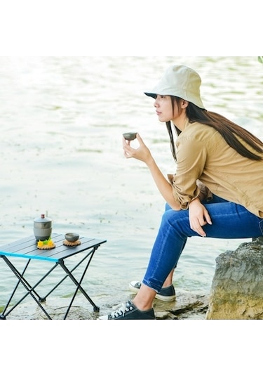 Bloomnest Yarısı Siyah, Renkli Katlanır Masa - Jq Çok Renkli, Alüminyum Açık Çok Renkli