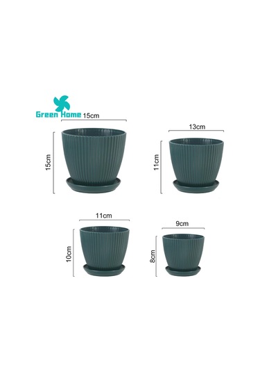 Lebihmurah 4497 Yeşil Ev Bitki Konteyneri Korozyona Dirençli Ofis Dekoratif Çiçek Sepeti