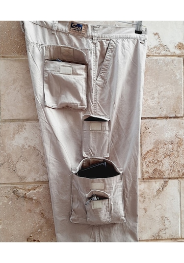 Sea Jeans Özel Üretim 9 Cep Kargo Pantolon Bej