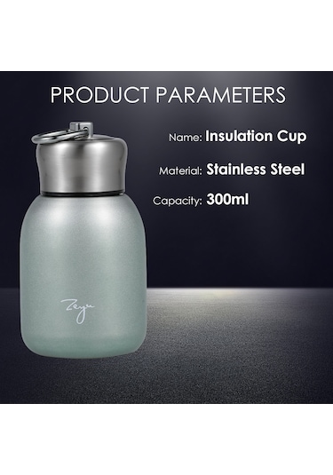 Gajeena 304 Paslanmaz Çelik 300ml Yeşil Isı Yalıtımlı Termos Bardak - Uzun Süre Isı Tutar, Her Zaman Yanında