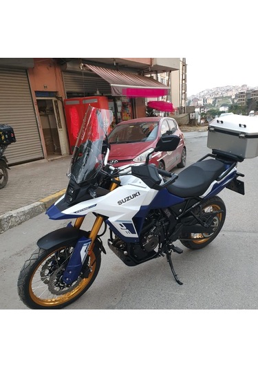 Motocam Suzuki V-strom 800 De Ön Cam 2023-2026 Model 50cm Şeffaf Renkli 4mm